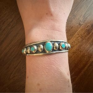 Silver and Turquoise Cuff Bracelet